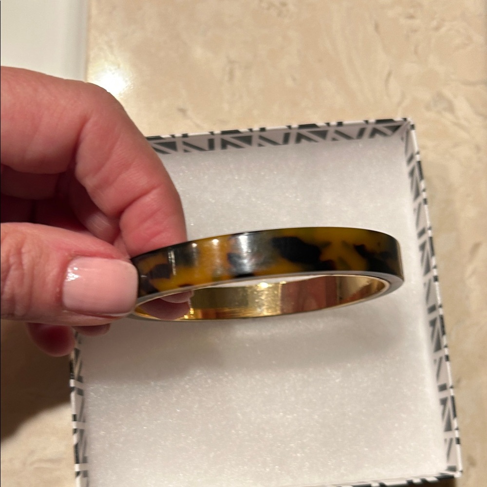 J. Crew Tortoiseshell and Gold Bracelet